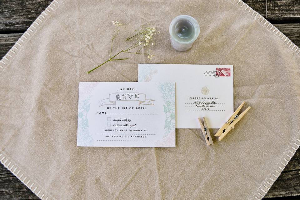 RSVP postcards