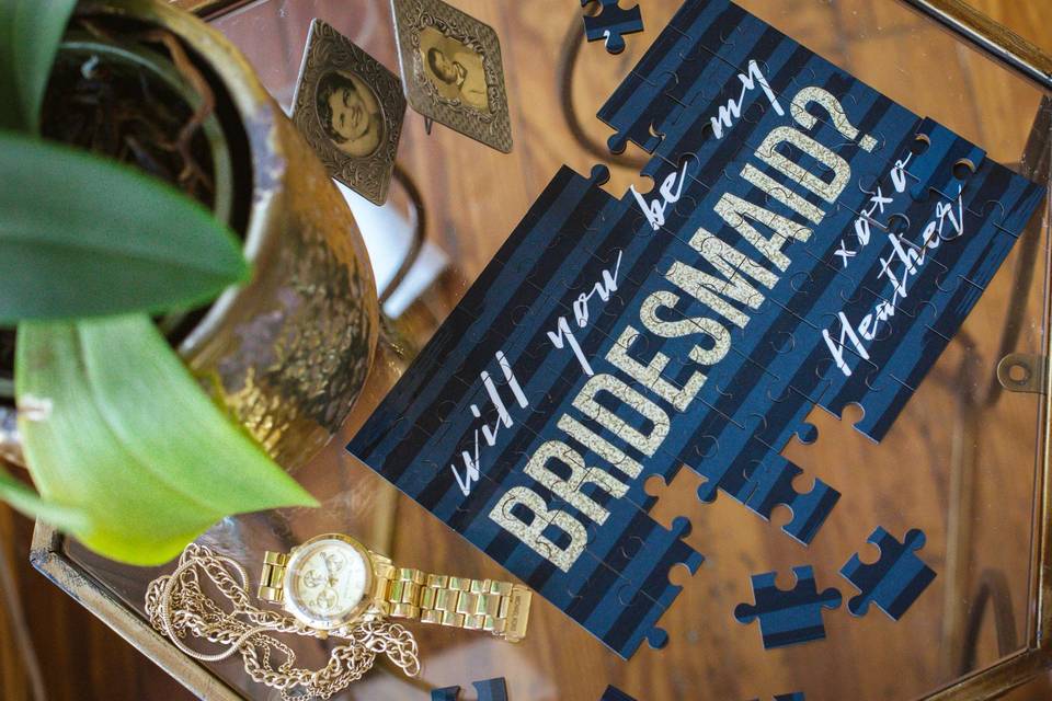 Bridesmaid puzzle gift