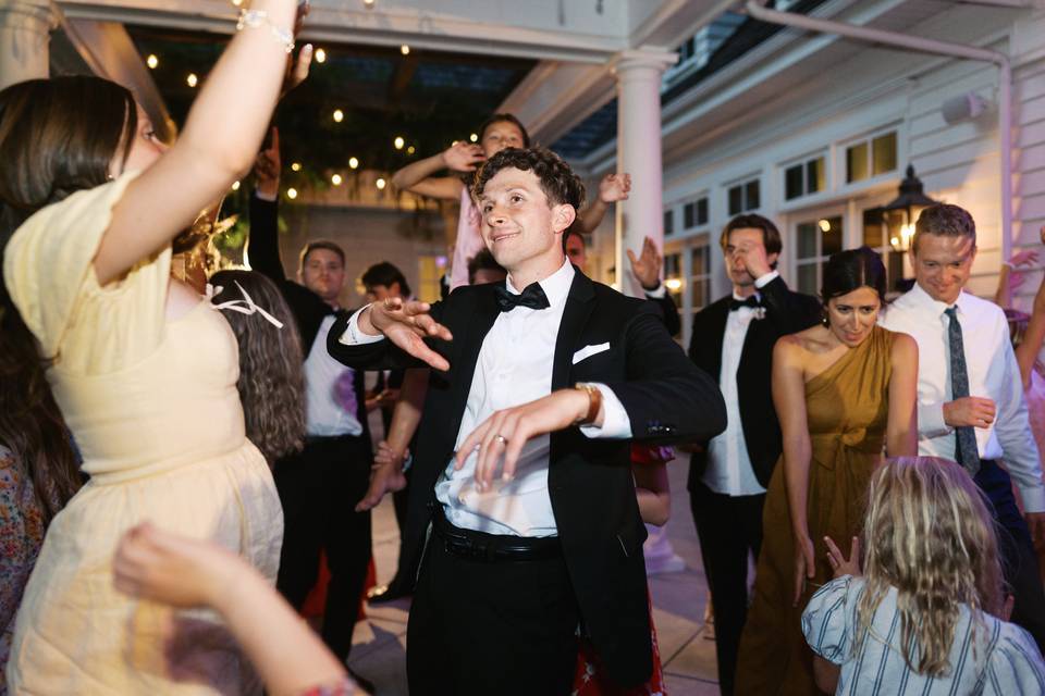 Wedding reception dance party