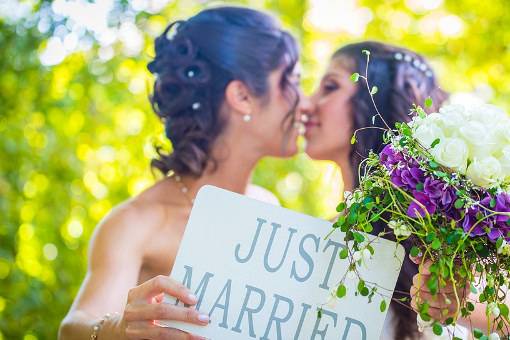 LGBTQ couple just married