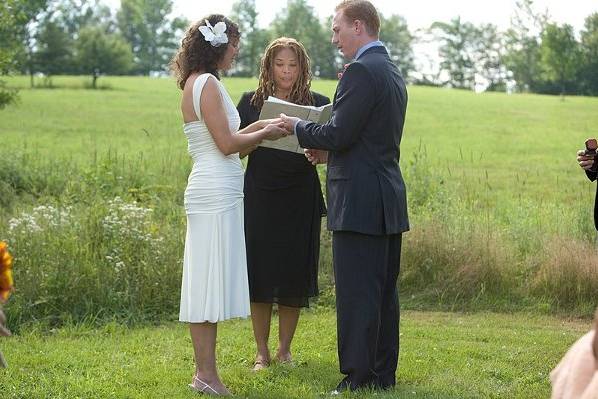 A vineyard wedding