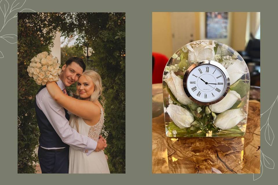 Timeless Bouquet Clock