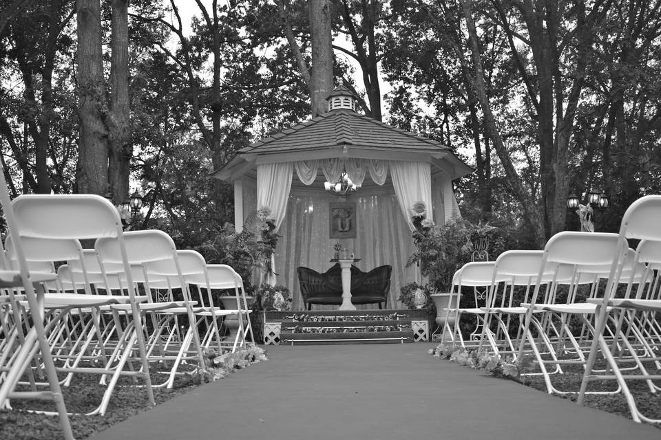 Gazebo in the garden