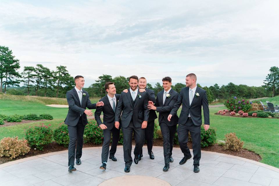 Groom and Men