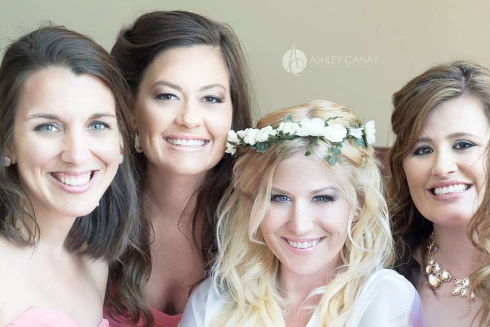 Bride with flower crown