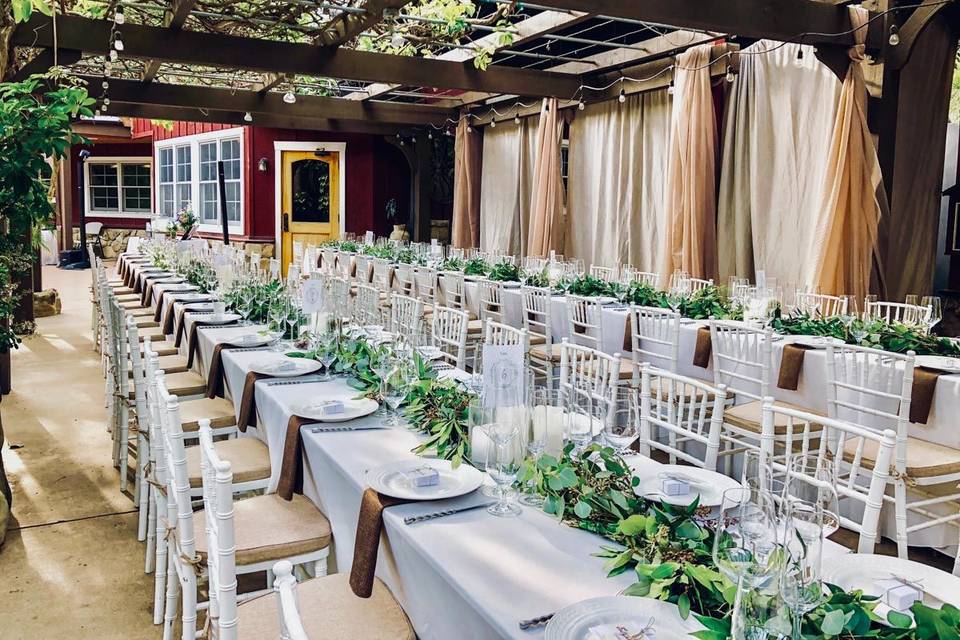 Reception long table