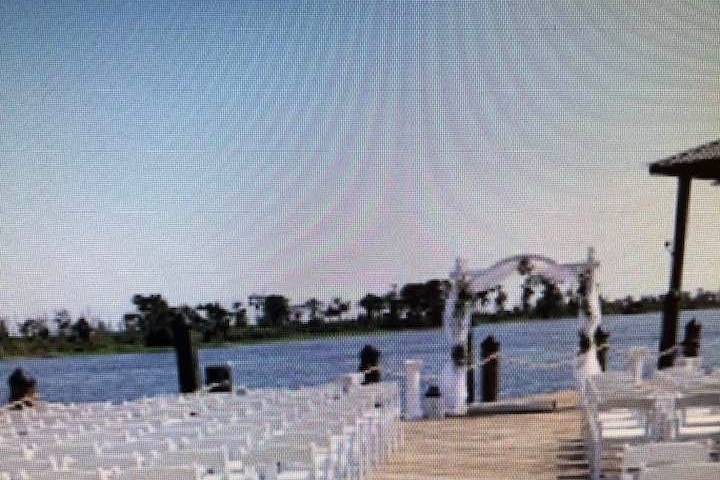 Riverfront wedding