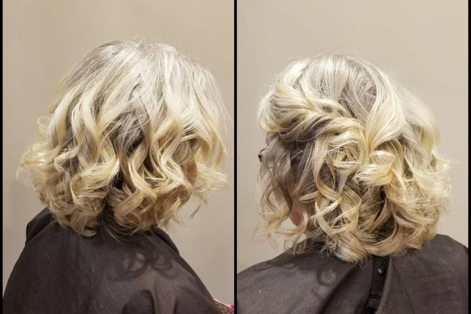 Half updo