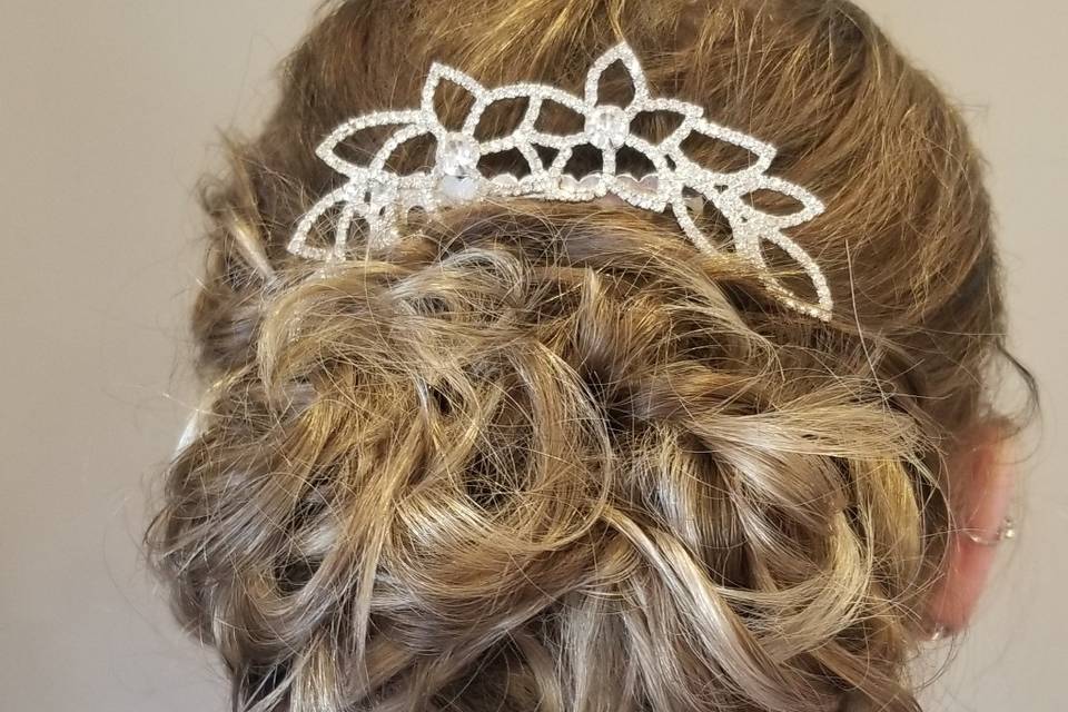 Bridal updo