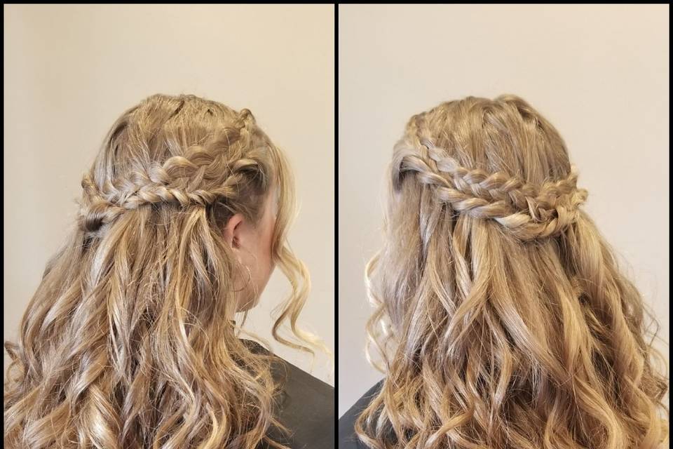 Half updo