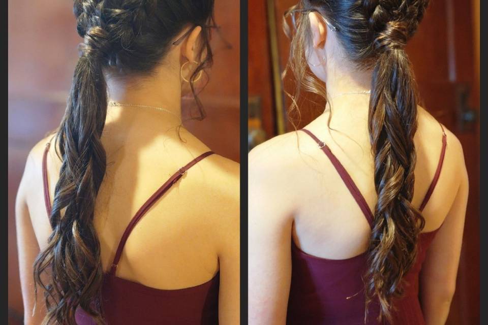 Braided updo