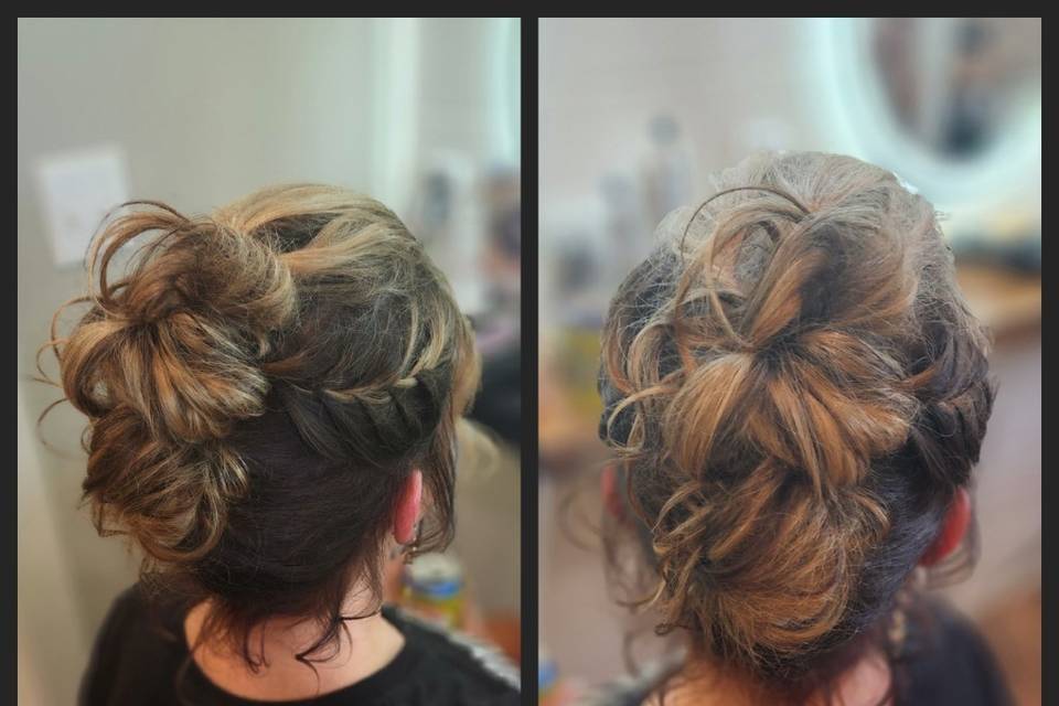 Bridal updo