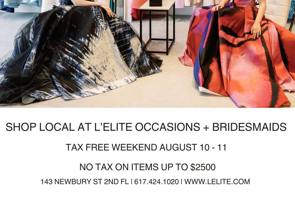 Tax Free Weekend l 8/10 & 11