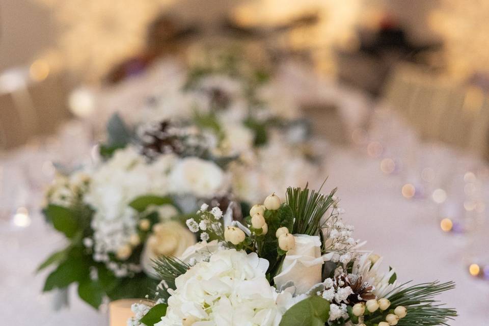 White Winter Floral Design