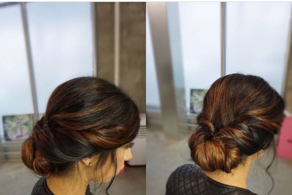 Updo twisted