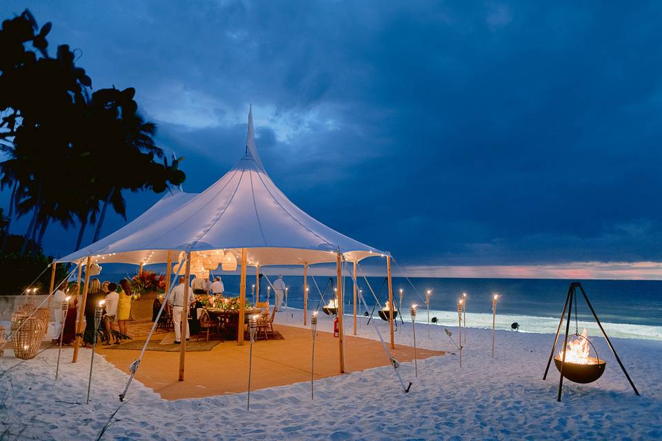 Dinner on the beach