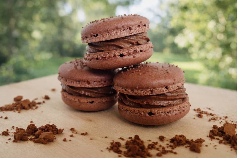 Chocolate Hazelnut Macarons