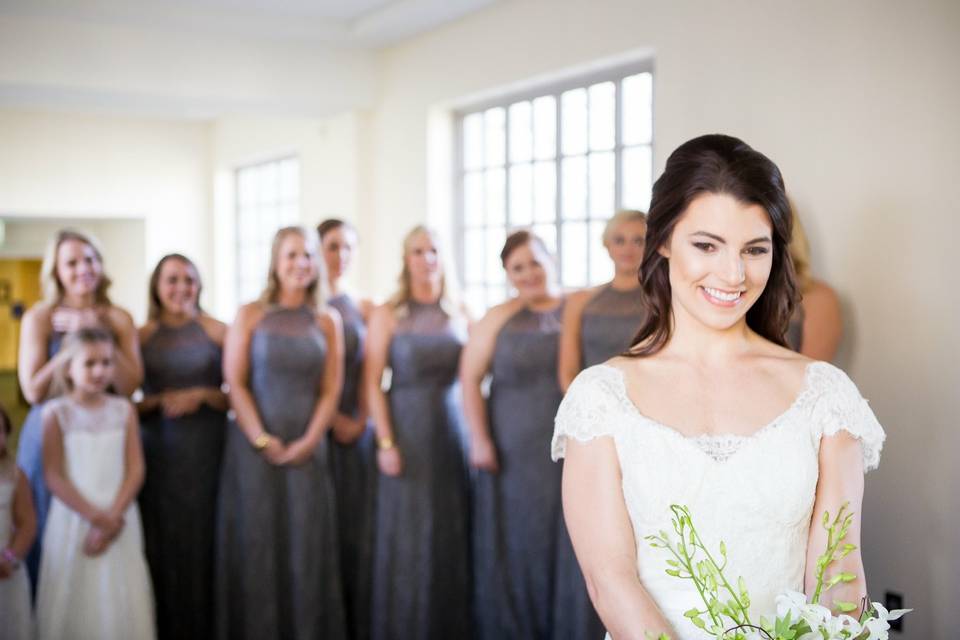 Bride by the window