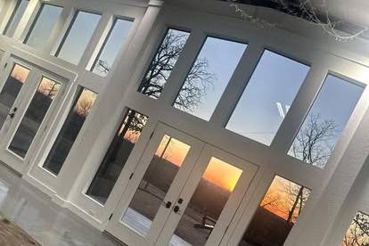 Sunset from inside area