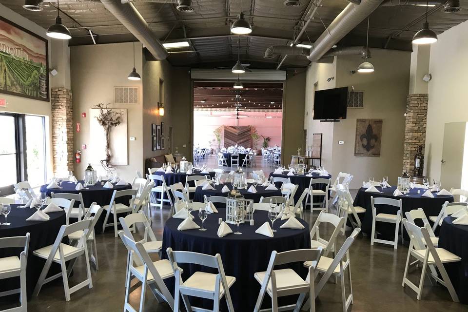 Tasting Room set up