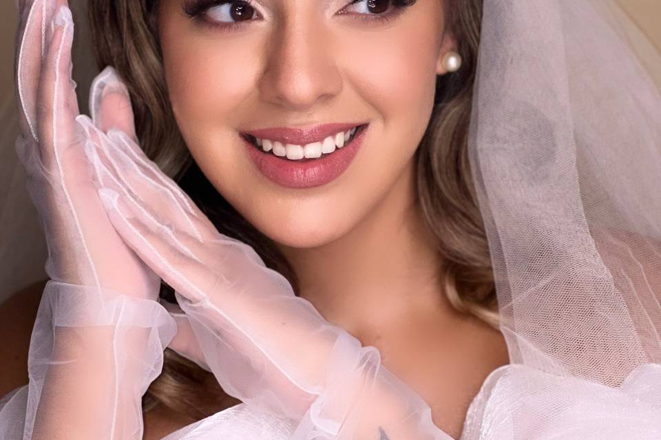 Bridal Pink Tones Makeup