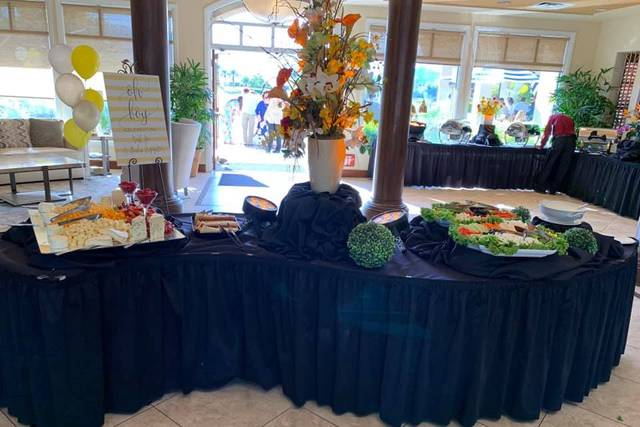 Cheese and crudite station