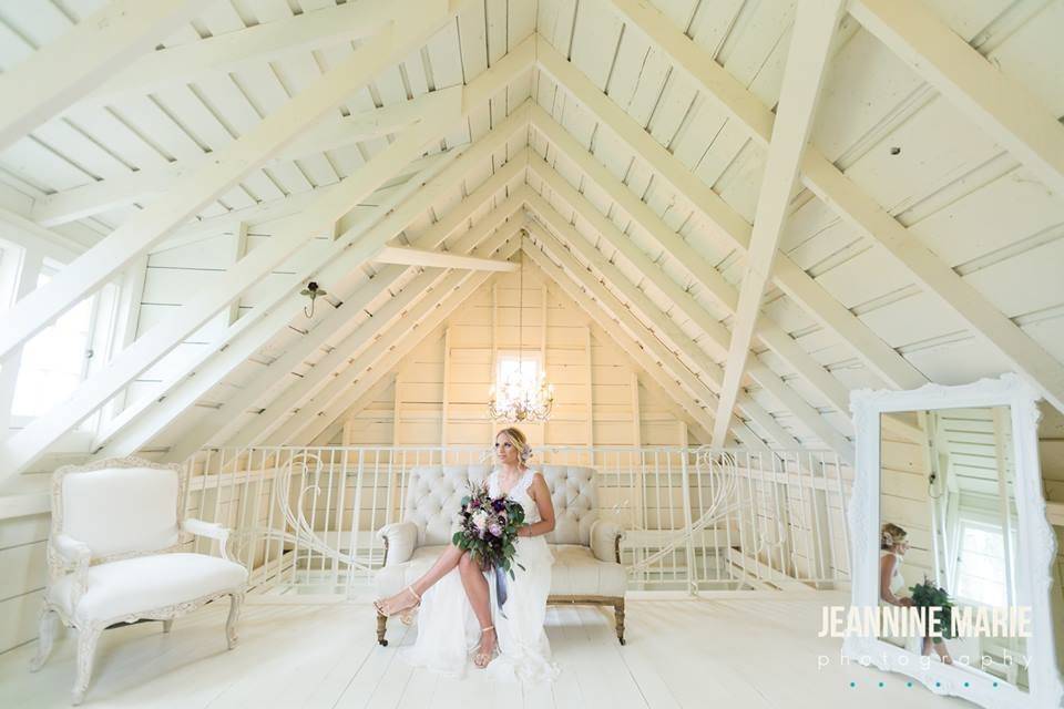 Lovely bride sitting