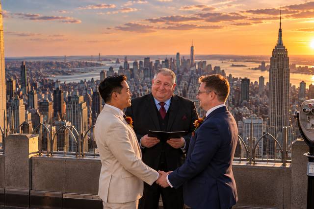 Golden Hour Wedding, Manhattan