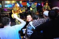 The band and the guests'