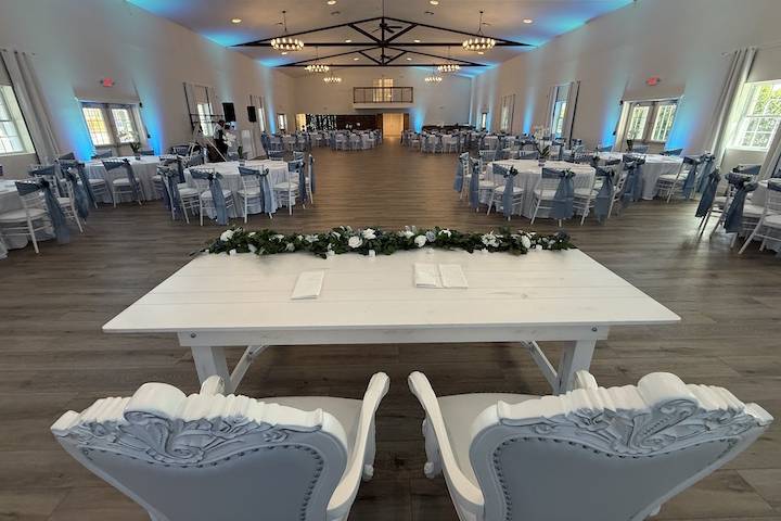 Dusty Blue 160 Guests