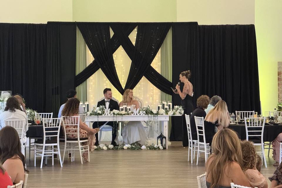 Seating for 200 Guests