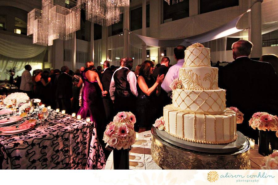 photo by Alison Conklin PhotographyVenue - Curtis CenterFlowers - Beautiful BloomsPublished in Philadelphia Wedding MagazineReal Wedding Aly and Brian