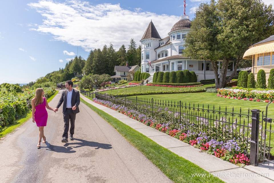 Mackinac island engagement