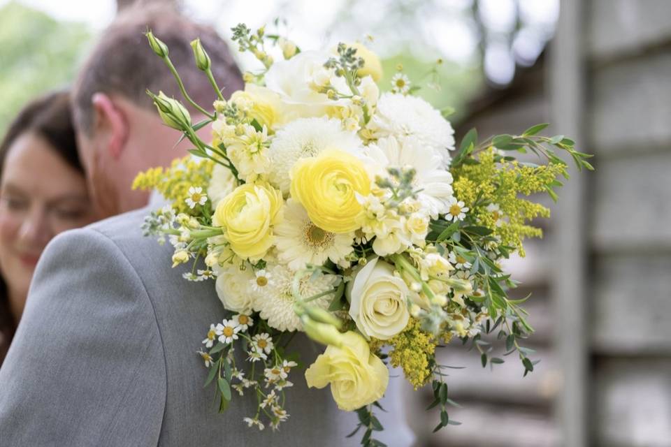 Yellow and white