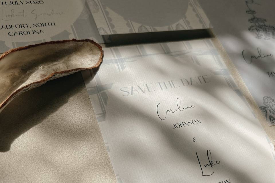 Gingham and Oyster Shells