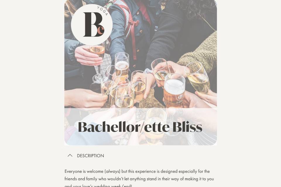 Bachelor/ette Bliss