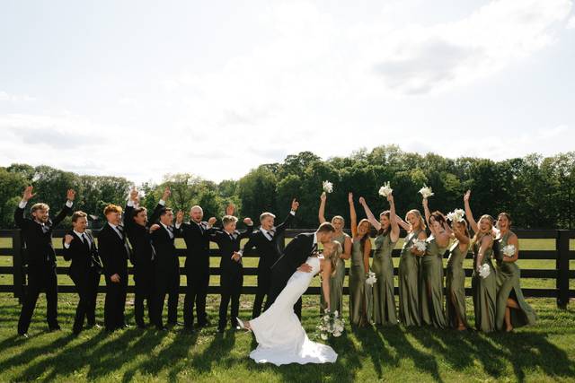Garden party on the farm