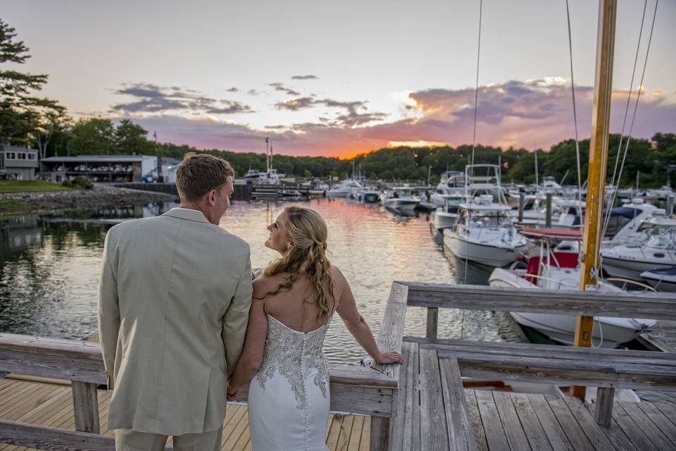 Sunset at the docks