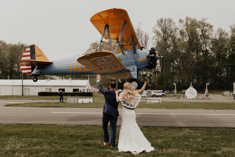 Airfield wedding