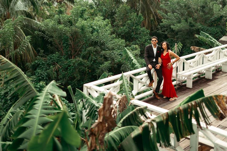 Engagement Under the Pitons