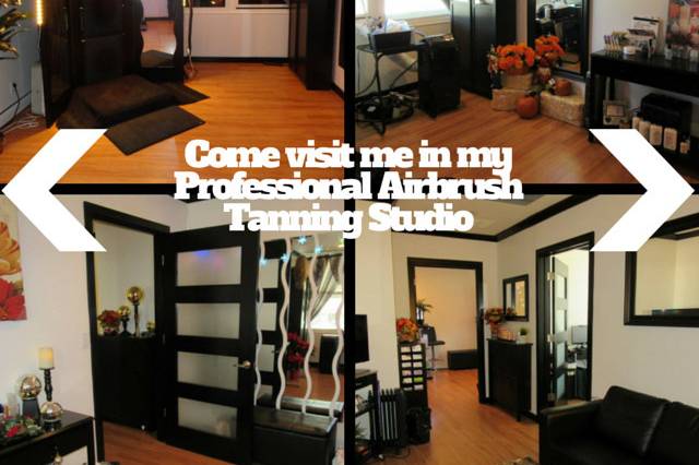 This is my airbrush tanning studio with professional ventilation and air purification