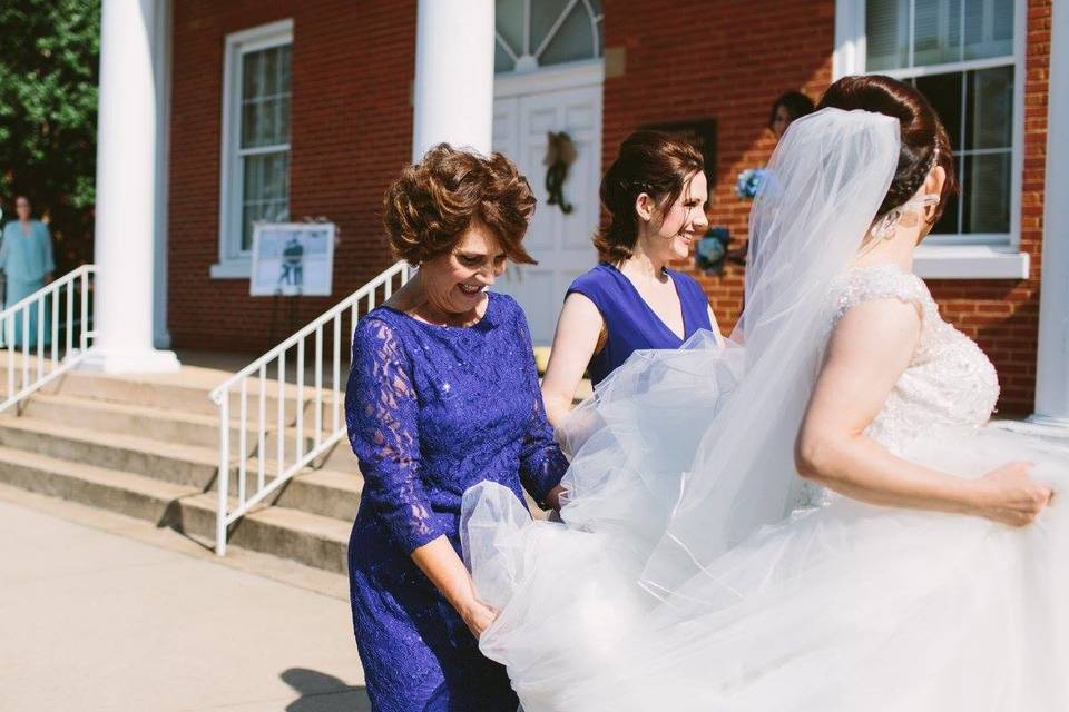 Happy bride