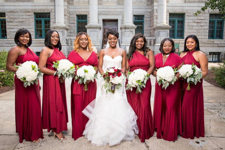 Bride and Bridemaid Bouquets