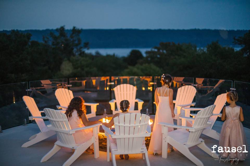 Cantilevered Firepit View