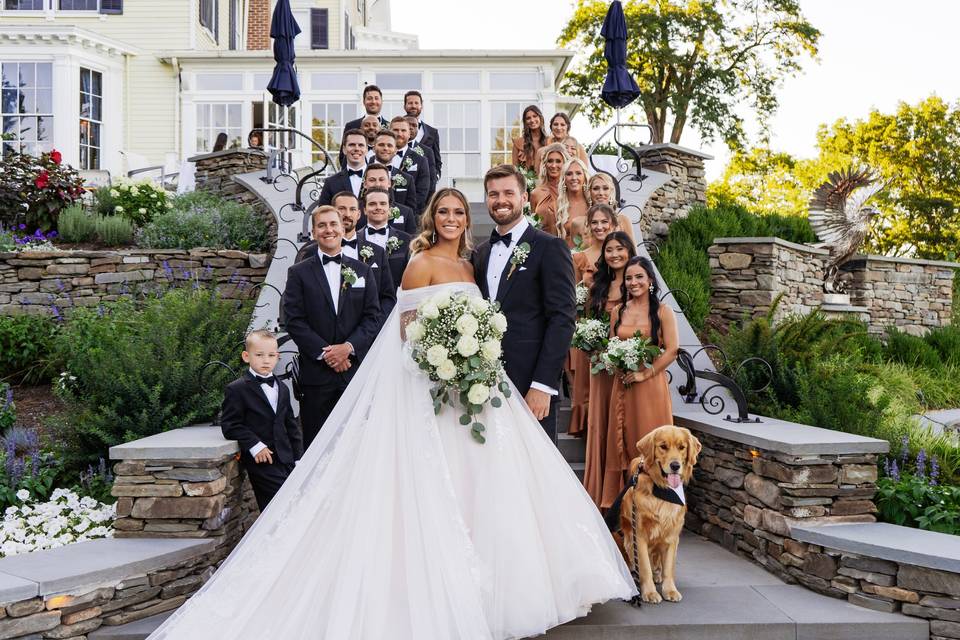 Grand Staircase Wedding Party