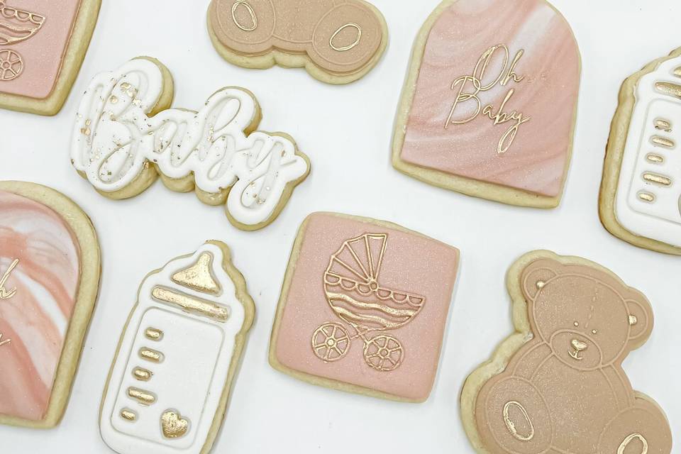 Custom embossed cookies