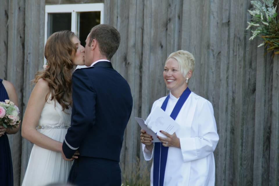 Wedding kiss