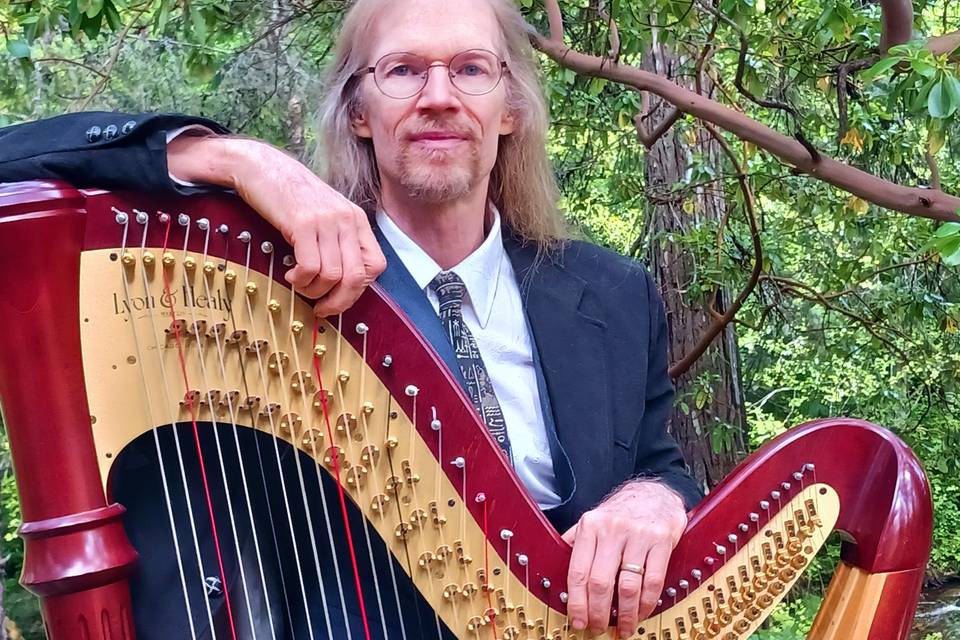 George Leverett, harpist