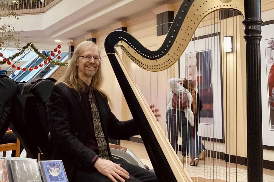 George Leverett, Harpist