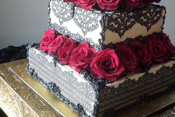 Gothic Lace Cake